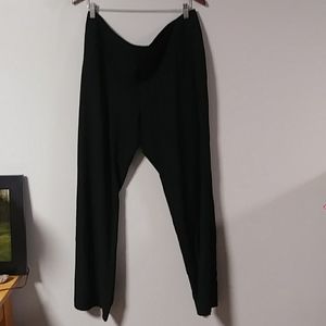 Black, wide leg trousers